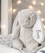 Personalised Bunny Soft Toy - Dusk Grey