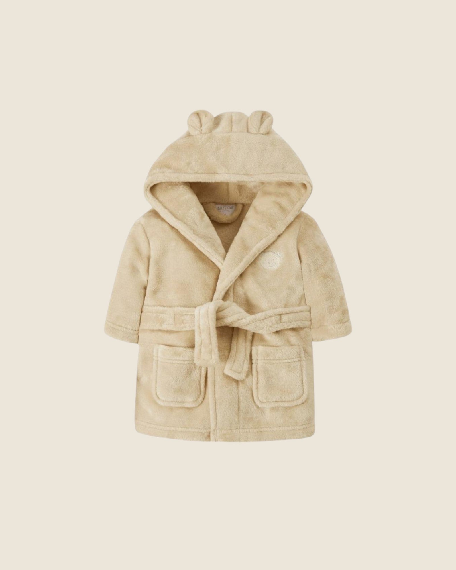 Soft teddy dressing gown - honey