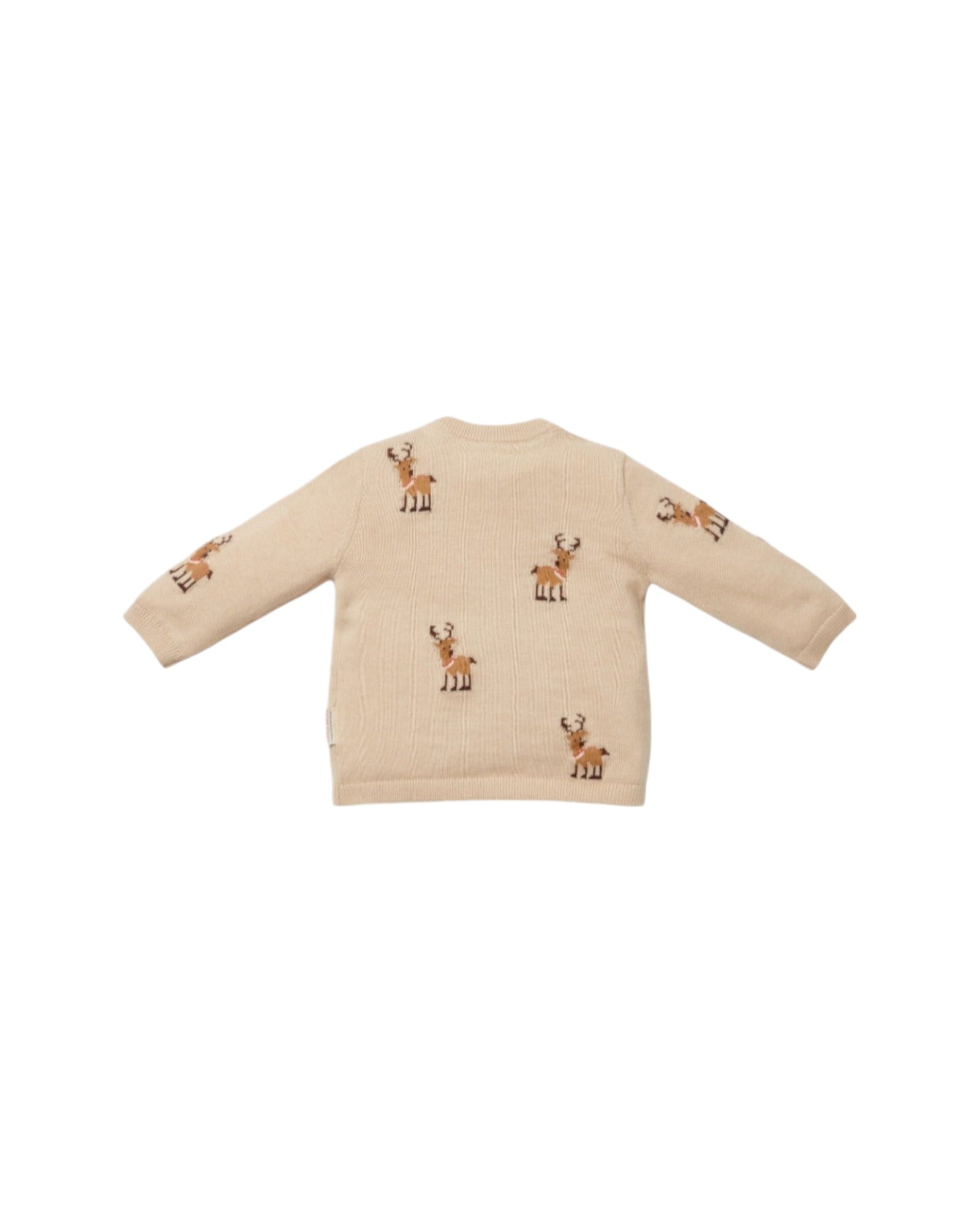 Baby knitted reindeer sweater