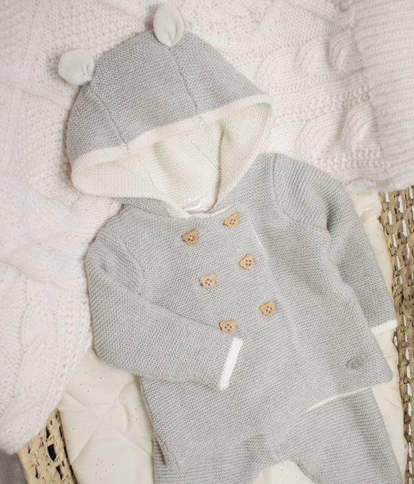 Thick knitted bear set (2-piece)