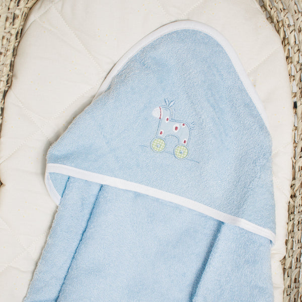 Blue hooded towel - toy
