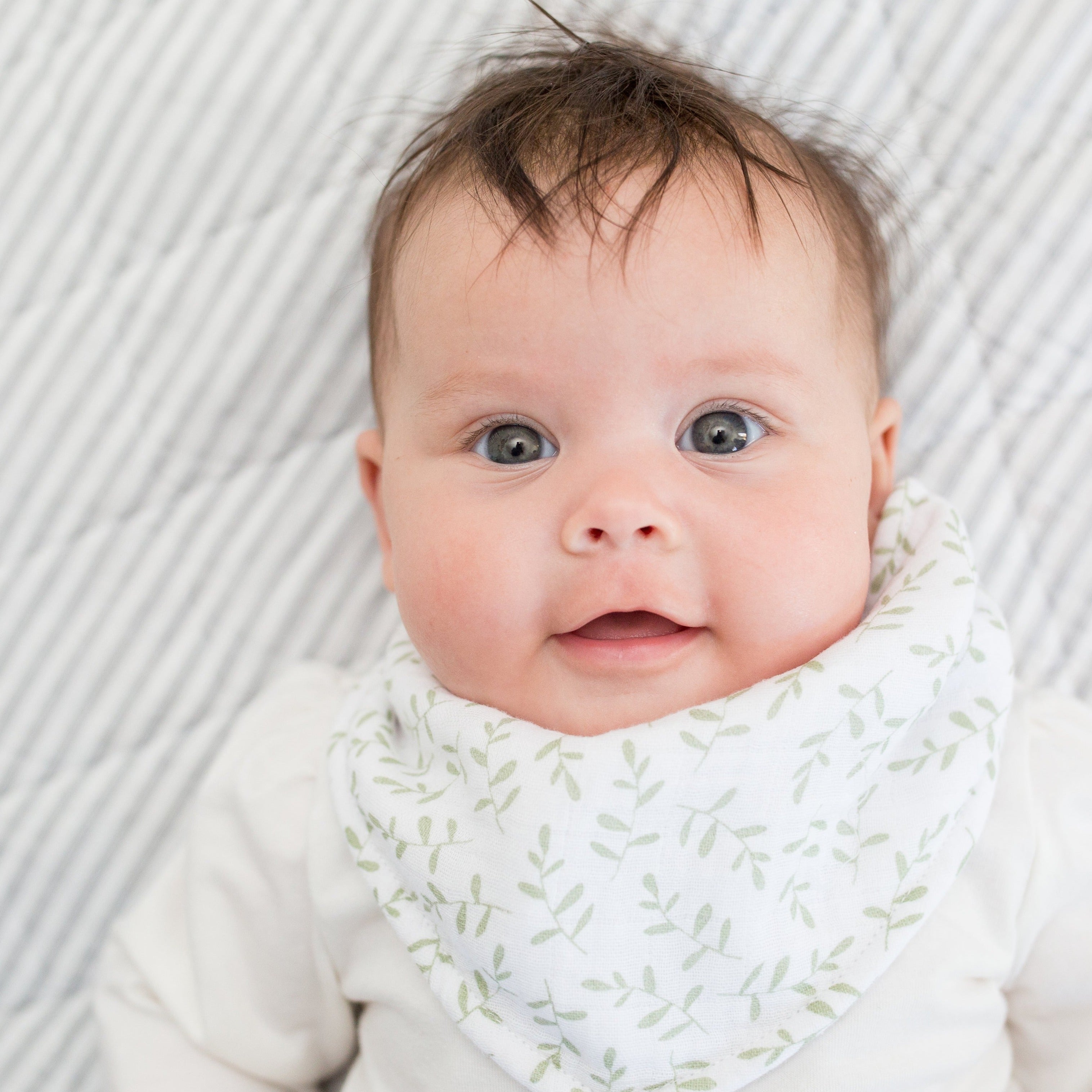 Daisy & greenery bibs (2-pack)