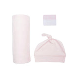 Bamboo Hat & Swaddle - Pink