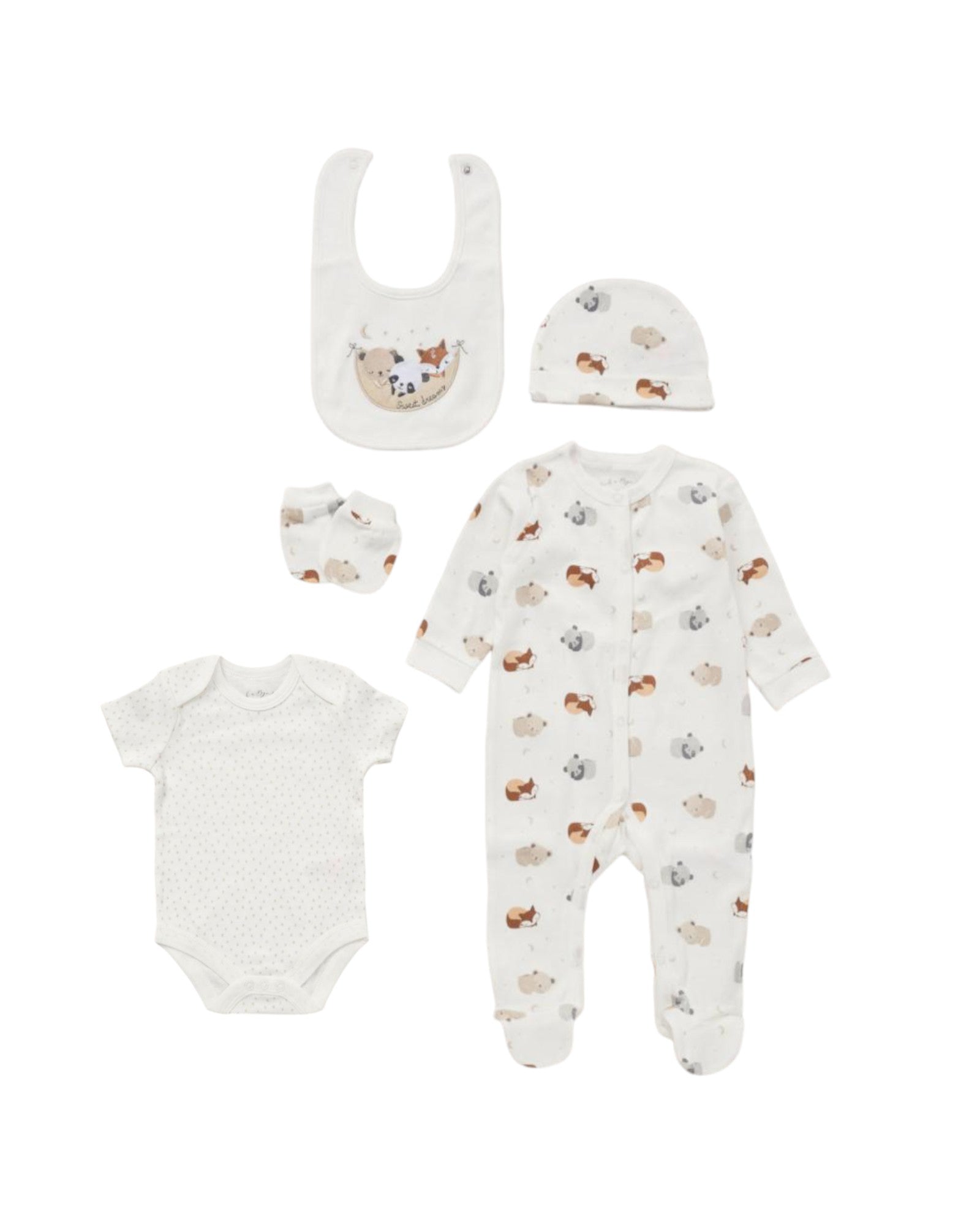 Sweet dreams layette set (5-pack)