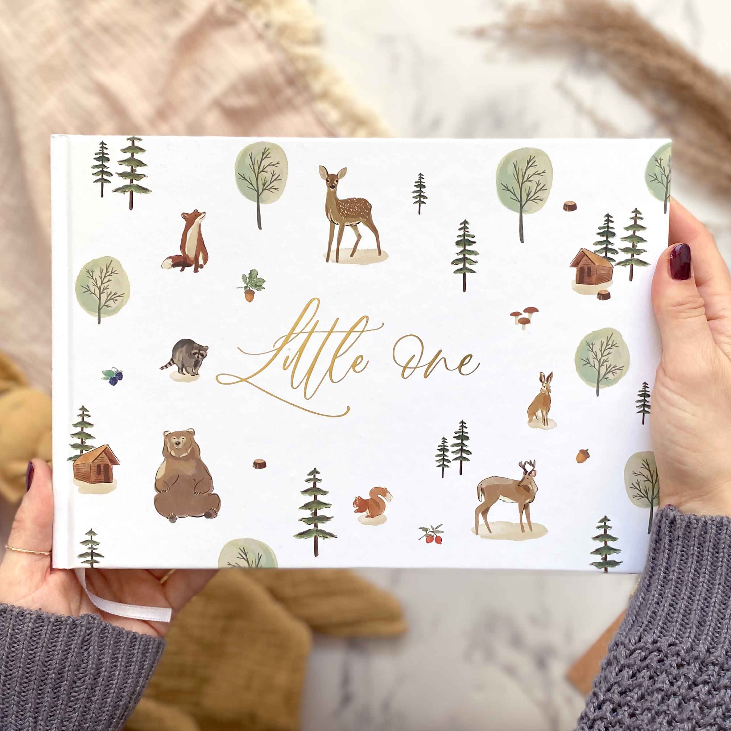 Little one baby journal - woodland