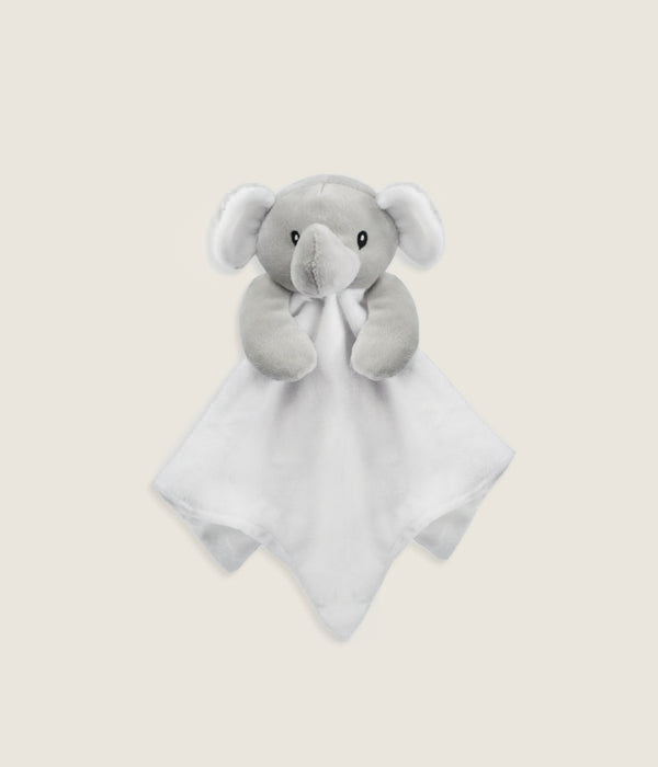 Soft elephant comforter - white