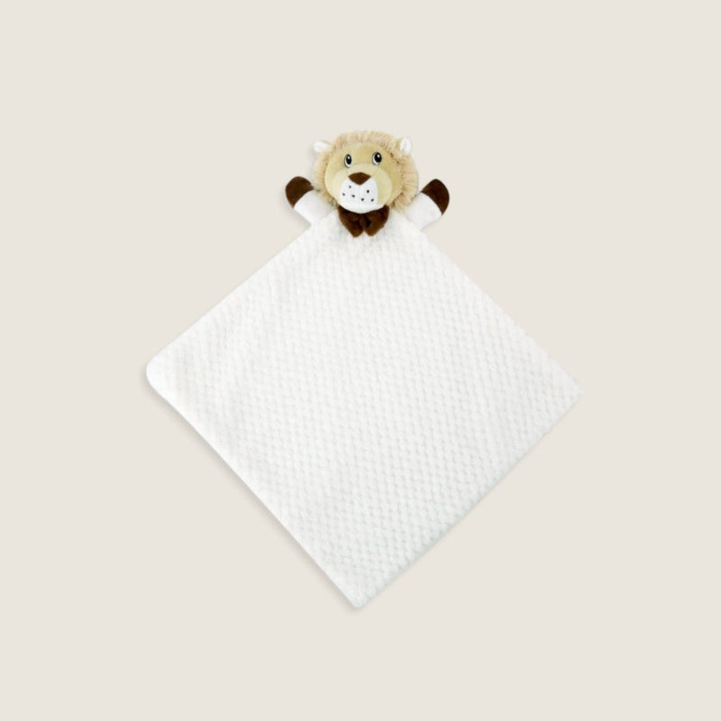 Soft waffle lion comforter