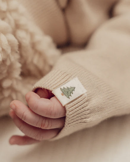 Baby knitted reindeer sweater