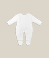 Knitted Bunny Onesie - White