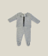 Knitted Pom Set - Grey