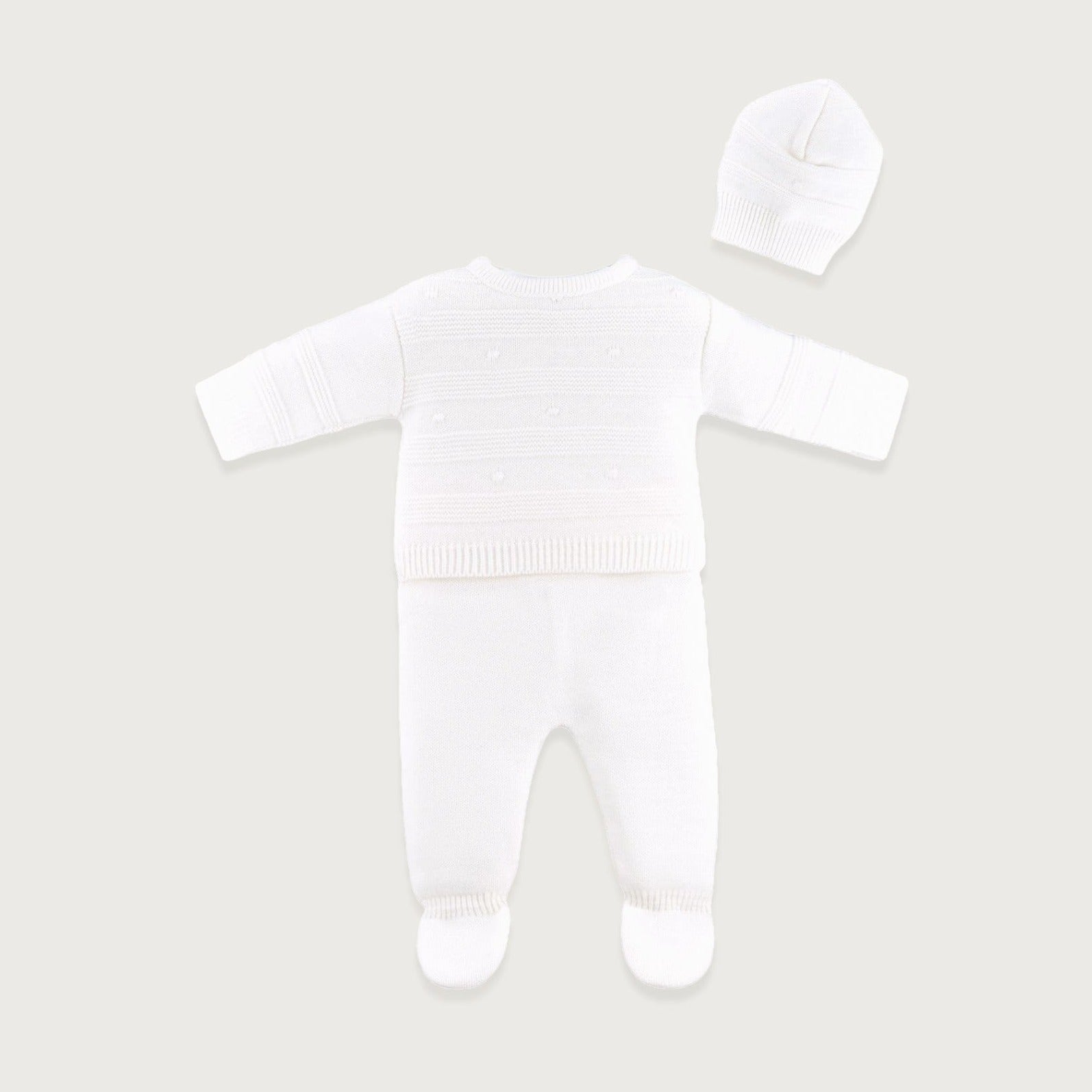 Off White Knitted Dot Set (3-piece)