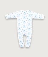Personalised Blue Bear Signature Sleepsuit - BERRY & BLOSSOMS